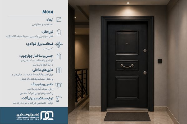 درب ضد سرقت سه قاب
