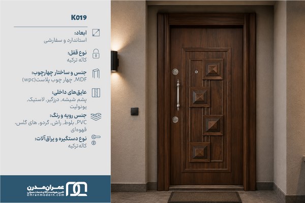 درب ضد سرقت CNC برجسته