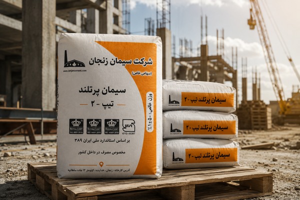 سیمان تیپ ۲ زنجان