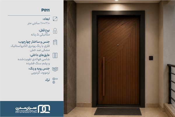 درب ضد سرقت شیاردار عمودی