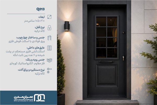 درب ضد سرقت شیشه خور