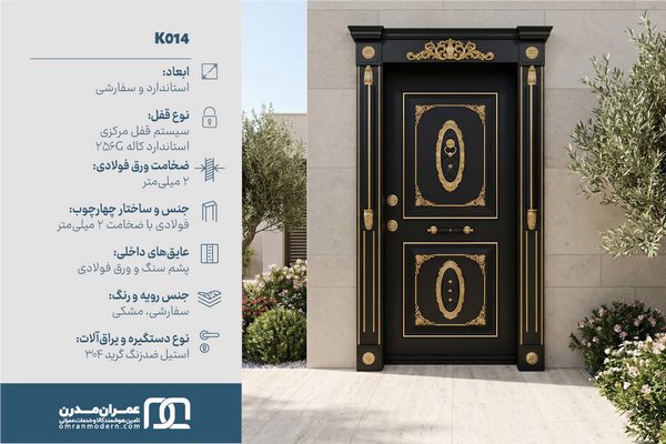 درب ضد سرقت CNC برجسته