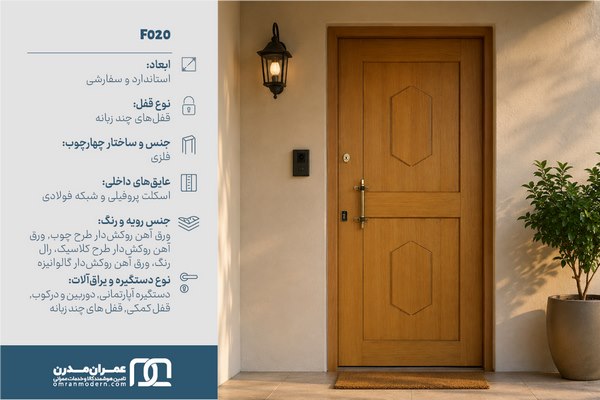 درب ضد سرقت دو قاب مدرن