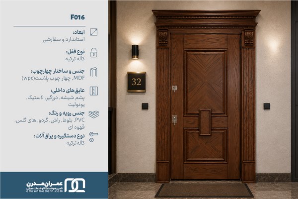 درب ضد سرقت دو قاب کلاسیک