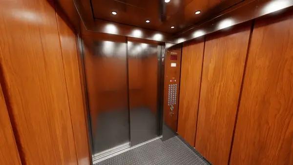 کابین اسانسور چوبی