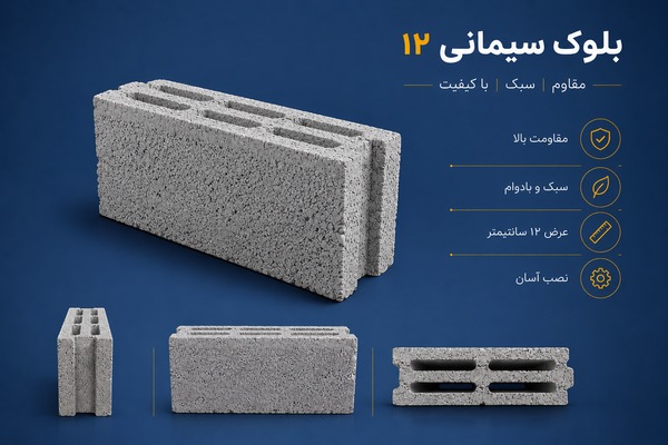 بلوک سیمانی ۱۲