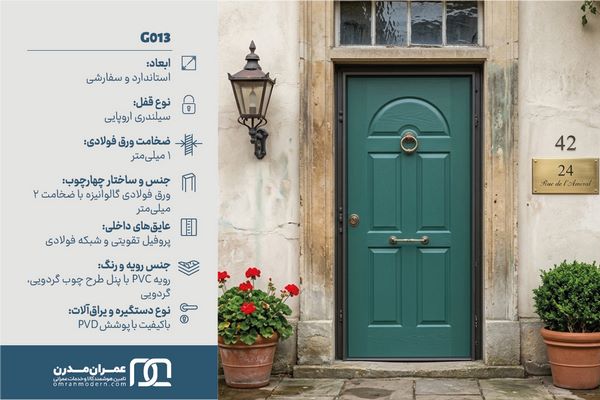 درب ضد سرقت چهار قاب