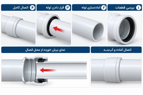 قیمت لوله و اتصالات پوش فیت
