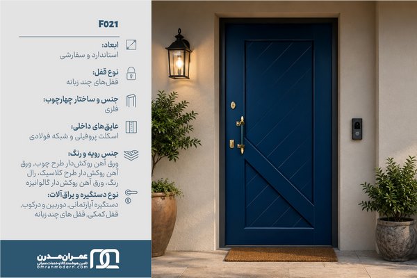 درب ضد سرقت دو قاب مدرن