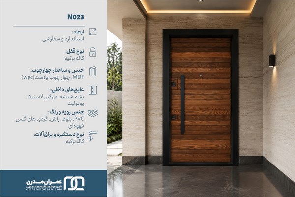 درب ضد سرقت شیاردار افقی