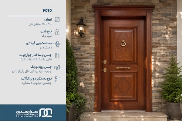 درب ضد سرقت دو قاب کلاسیک