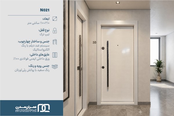 درب ضد سرقت شیاردار افقی