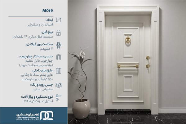 درب ضد سرقت سه قاب