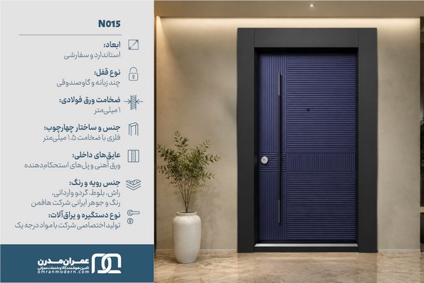 درب ضد سرقت شیاردار افقی