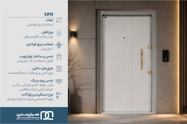 درب ضد سرقت&nbsp;CNC مدرن