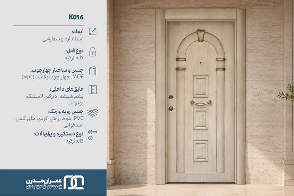 درب ضد سرقت CNC برجسته