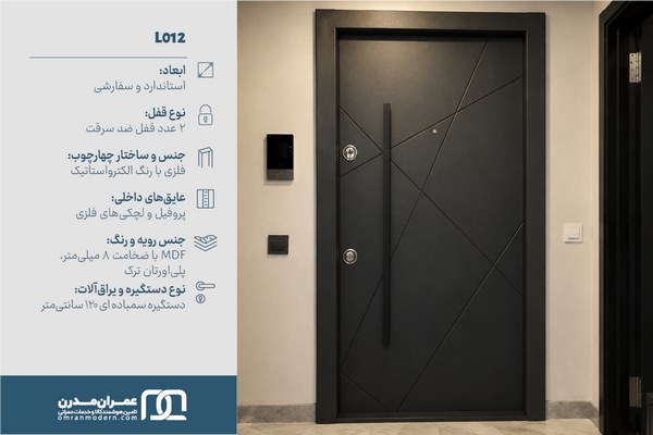 درب ضد سرقت&nbsp;CNC مدرن