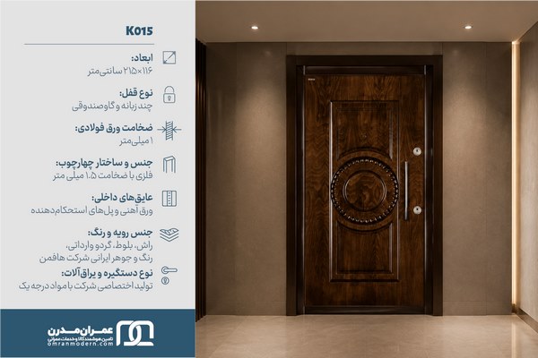 درب ضد سرقت CNC برجسته