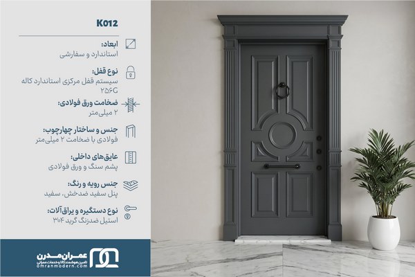 درب ضد سرقت CNC برجسته