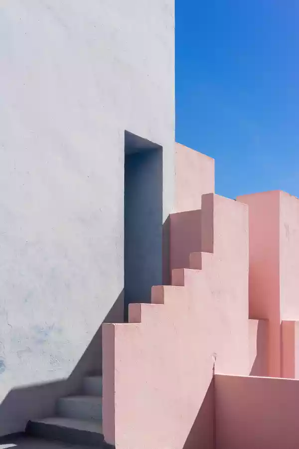 نمای ساختمان سیمان رنگی