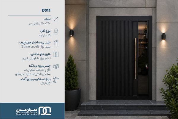 درب ضد سرقت فلزی شیشه ای