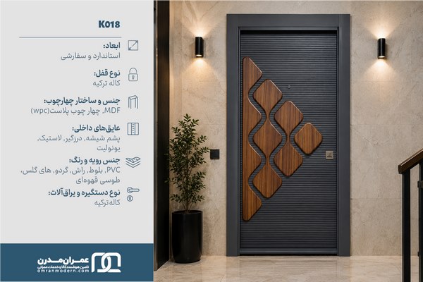 درب ضد سرقت CNC برجسته