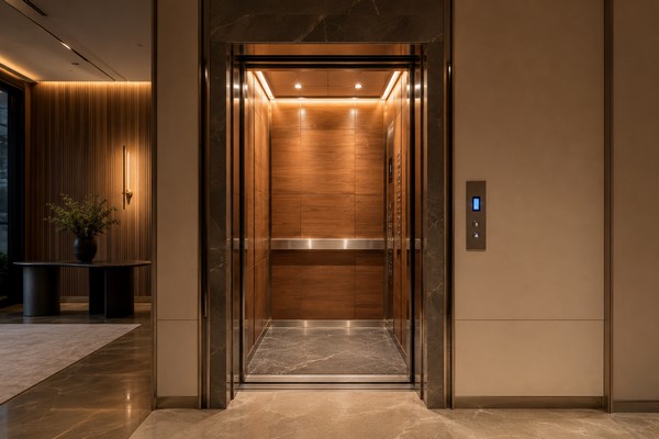 کابین آسانسور چوبی