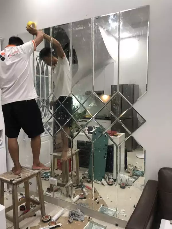 آینه کاری دیوار
