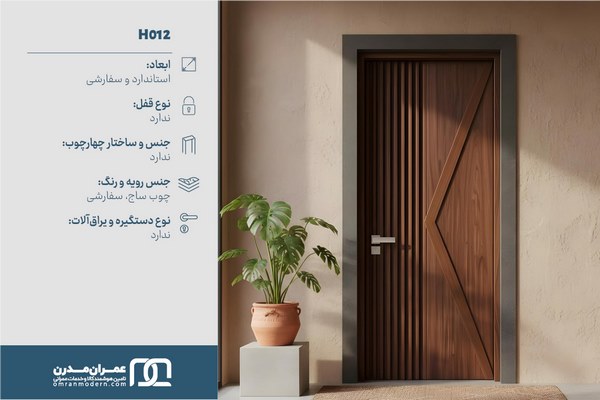 درب ضد سرقت طرح خطوط هندسی