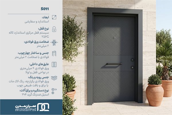 درب ضد سرقت طرح لوزی