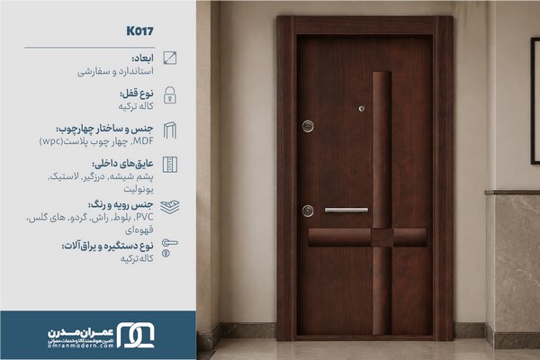 درب ضد سرقت CNC برجسته