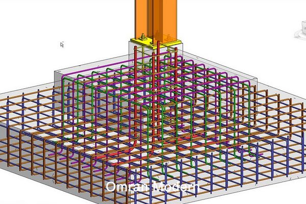 تهیه نقشه شاپ اسکلت بتنی