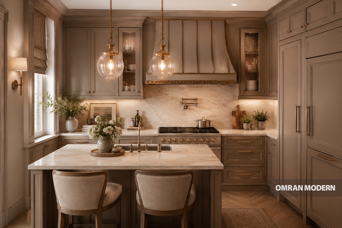 کابینت نئوکلاسیک سیه‌نا