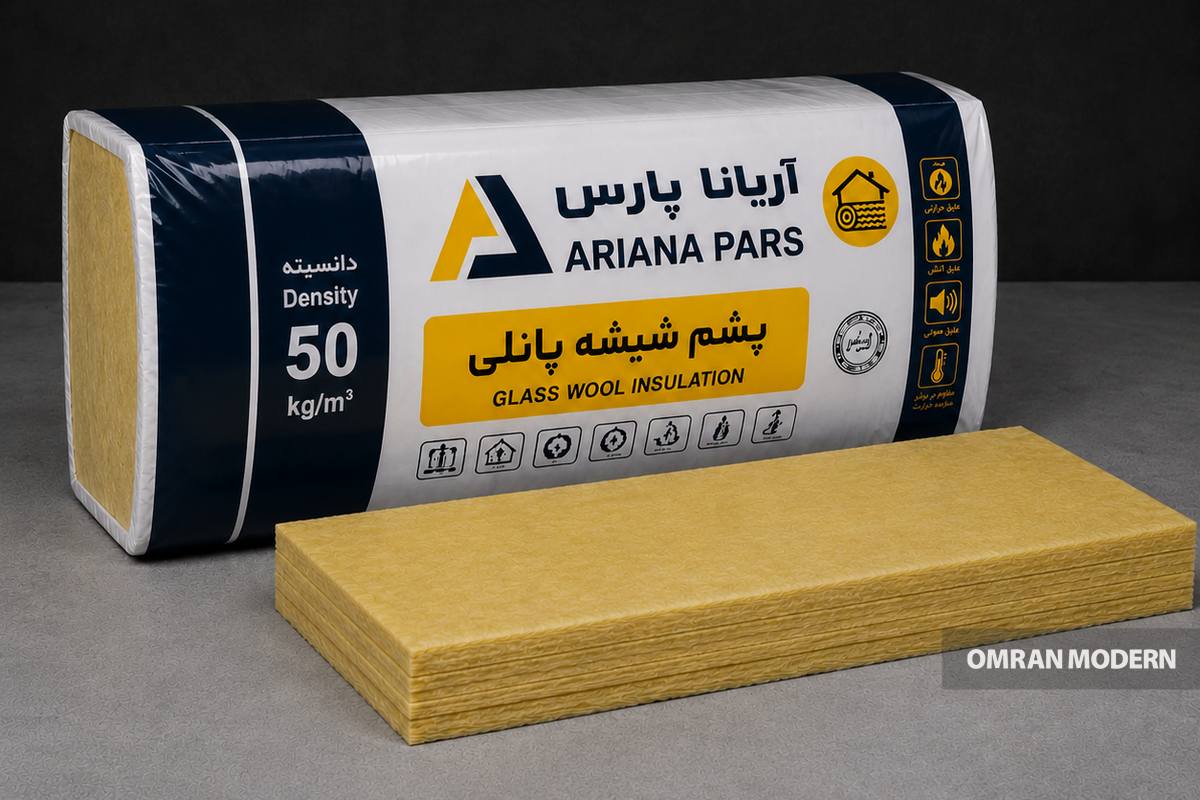 پشم شیشه پانلی دانسیته ۵۰