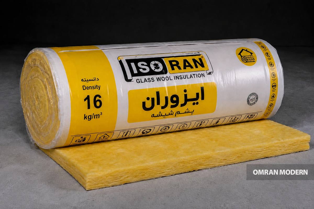 پشم شیشه رولی دانسیته ۱۶