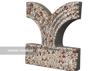 نرده سیمانی طرح آبشار