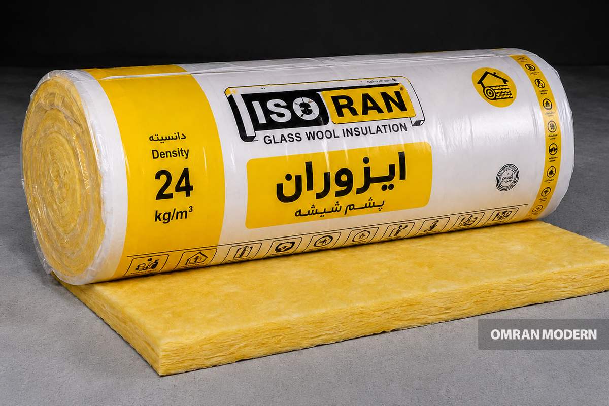 پشم شیشه رولی دانسیته ۲۴