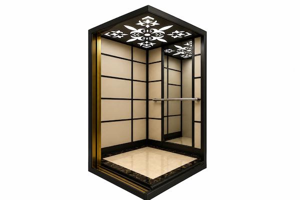 کابین آسانسور ام دی اف استیل مدل پاندورا