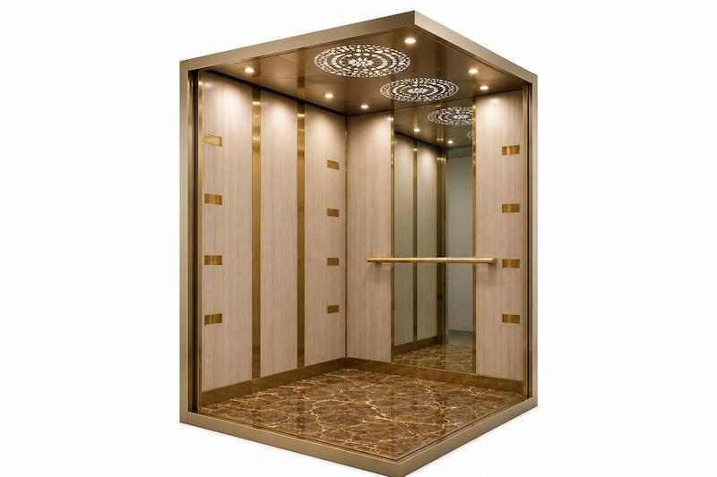 کابین آسانسور ام دی اف استیل مدل مهرنوش