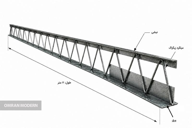 تیرچه کرومیت 7 متری
