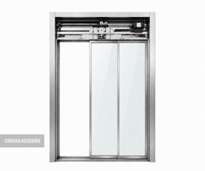 درب تلسکوپی شیشه ای کابین برند رسیس