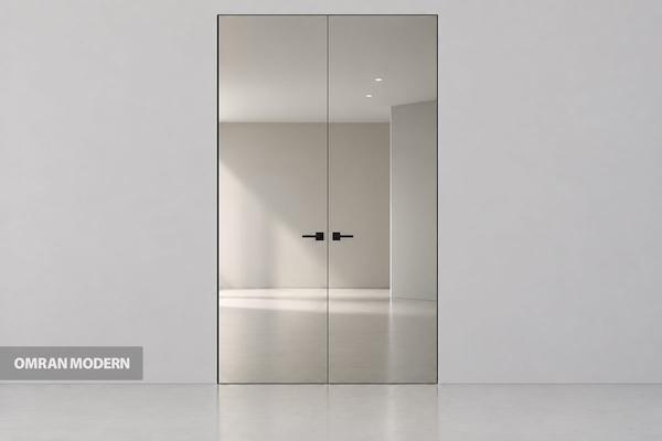 درب اتاقی فریم لس آینه ای