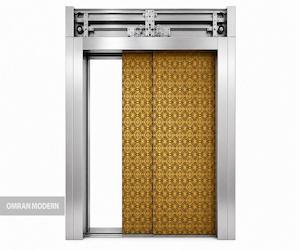 درب تلسکوپی استیل طرح دار کابین برند یاران