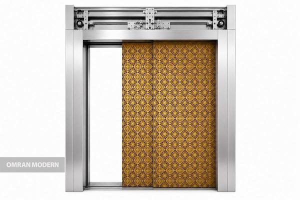 درب تلسکوپی استیل طرح دار کابین برند یاران