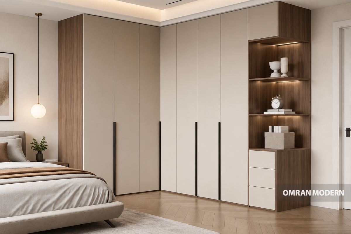 کمد دیواری اتاق خواب طاقچه