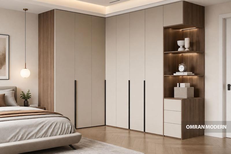 کمد دیواری اتاق خواب طاقچه