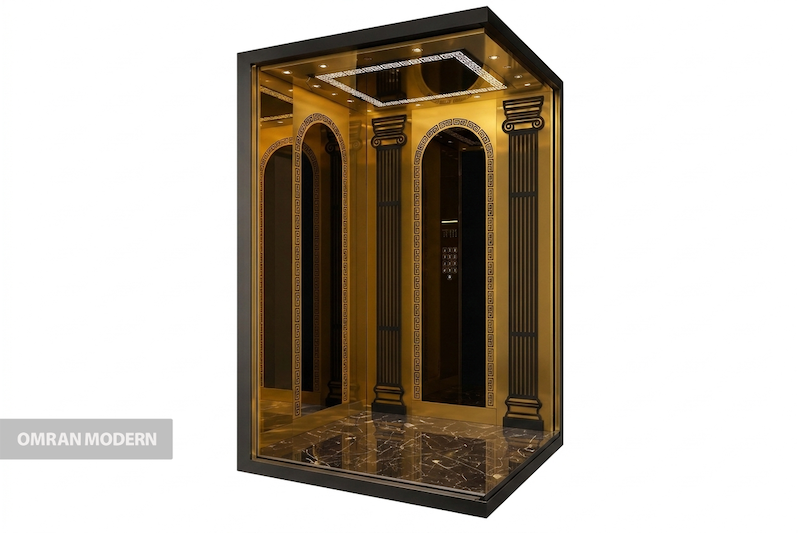 کابین آسانسور استیل مدل آلما