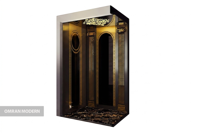 کابین آسانسور شیشه ای مدل آراد