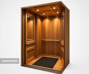 کابین آسانسور چوبی مدل سلین