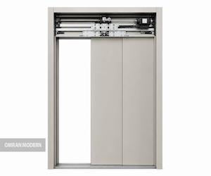 درب تلسکوپی رنگ پودری کابین برند روانکار